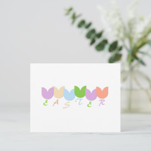 Gepersonaliseerde Elegante Lente Tulpen, Paasvakan Briefkaart