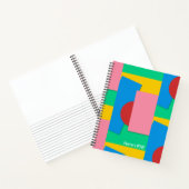 Gepersonaliseerde Elegante Leuke Vormen & Kleur Ar Notitieboek (Binnen)