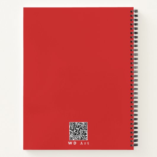 Gepersonaliseerde Elegante Leuke Vormen & Kleur Ar Notitieboek (Achterkant)