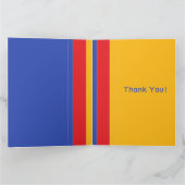 Gepersonaliseerde elegante, moderne kleurrijke str kaart (Binnen)