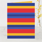 Gepersonaliseerde elegante, moderne kleurrijke str kaart (Gele Bloem)