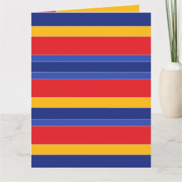 Gepersonaliseerde elegante, moderne kleurrijke str kaart
