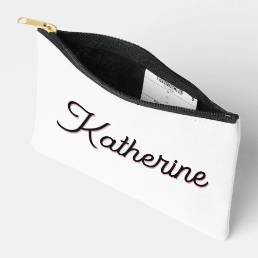 Gepersonaliseerde elegante moderne typografie etui (Open)