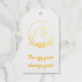 Gepersonaliseerde Elegante Monogram Eieren boerder Cadeaulabels (Voorkant)