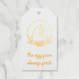 Gepersonaliseerde Elegante Monogram Eieren boerder Cadeaulabels