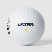 Gepersonaliseerde Elegante Monogram Naam Golfballe Golfballen (Logo)