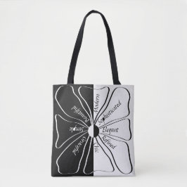 Gepersonaliseerde, elegante Motivatie Floral Fine  Tote Bag