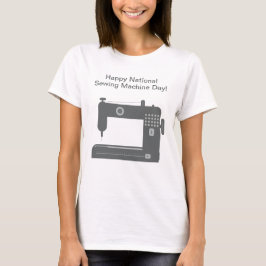 Gepersonaliseerde elegante naaimachine kunst t-shirt
