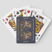  gepersonaliseerde elegante offerte plezier pokerkaarten (Achterkant)