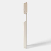 Gepersonaliseerde Elegante Parel en Diamanten op B iPhone Hoesje (Rechterkant)