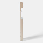 Gepersonaliseerde Elegante Parel en Diamanten op B iPhone Hoesje (Linkerkant)