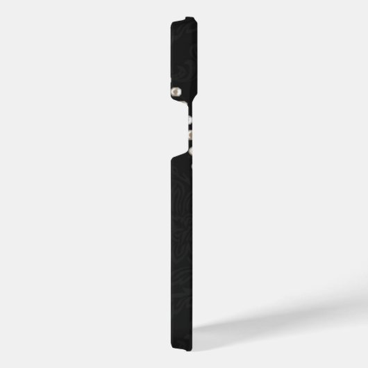 Gepersonaliseerde Elegante Parel en Diamanten op Z iPhone Hoesje (Rechterkant)