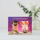 Gepersonaliseerde elegante professionele foto mode briefkaart (Staand voorkant)