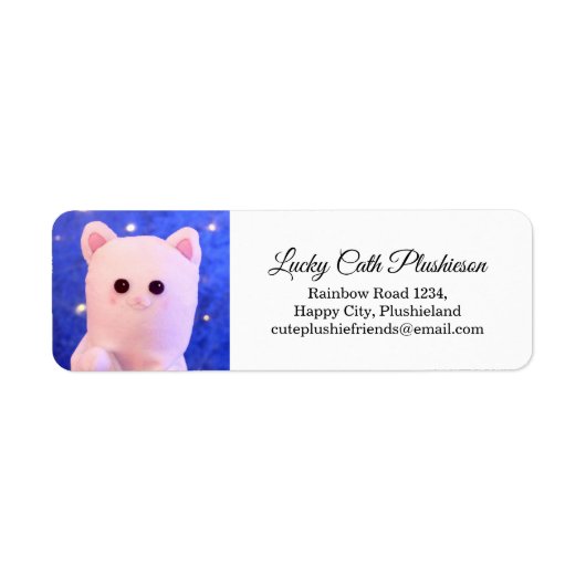 Gepersonaliseerde elegante professionele slakkenpo etiket (Voorkant)