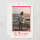 Gepersonaliseerde Elegante Stijlvolle Schattigee R Feestdagenkaart (Voorkant)