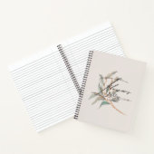 Gepersonaliseerde elegante stijlvolle waterverf pl notitieboek (Binnen)