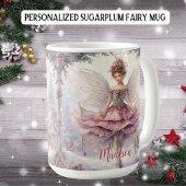 Gepersonaliseerde Elegante Sugarplum Fairy Kerstmi Koffiemok