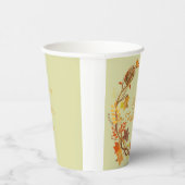 Gepersonaliseerde elegante Thanksgiving vermakelij Papieren Bekers (Rechts)