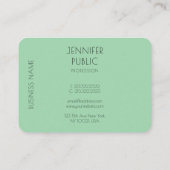 Gepersonaliseerde elegante Trend Colors Moderne Ee Visitekaartje (Achterkant)