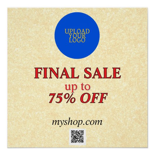 Gepersonaliseerde elegante verkoop perfect poster (Voorkant)