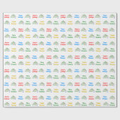 Gepersonaliseerde Elegante "Vrolijk Kerstfeest" & Cadeaupapier (Vlak)