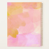 Gepersonaliseerde Elegante Waterverf Blush Undated Planner (Achterkant)