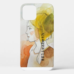 Gepersonaliseerde elegante waterverf die kleurrijk Case-Mate iPhone case