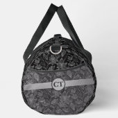 Gepersonaliseerde Elegante Witte Bloemen Duffle Ba Plunjezak (Rechts)