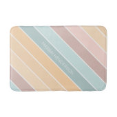 Gepersonaliseerde elegante zomervibe romige kleure badmat (Voorkant)