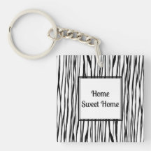 Gepersonaliseerde Elegante Zwart Wit Abstracte Fin