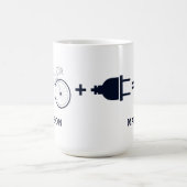 Gepersonaliseerde elektrische fiets maakt me blij magische mok (Midden)