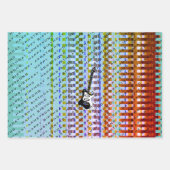 Gepersonaliseerde elektrische gitaar Modern Name B Inpakpapier Vel (Voorkant 2)