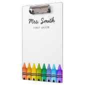 Gepersonaliseerde Elementaire Naam van de Leraar Klembord (Links)