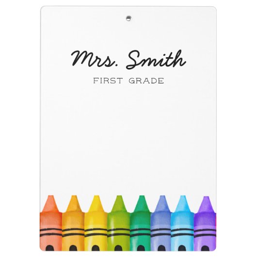 Gepersonaliseerde Elementaire Naam van de Leraar Klembord (Achterkant)