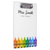 Gepersonaliseerde Elementaire Naam van de Leraar Klembord (Rechts)