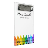 Gepersonaliseerde Elementaire Naam van de Leraar Mini Klembord (Schuin)