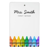 Gepersonaliseerde Elementaire Naam van de Leraar Mini Klembord (Achterkant)