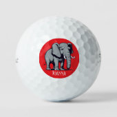 Gepersonaliseerde Elephant Titleist Pro V1 golfbal Golfballen (Voorkant)