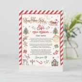 Gepersonaliseerde Elf Pensioenbrief Afscheid Elf Kaart (Staand voorkant)