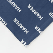 Gepersonaliseerde elke kleur hond naam fleece deken (Hoek)