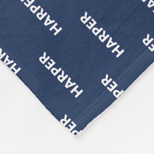 Gepersonaliseerde elke kleur hond naam fleece deken (Hoek)