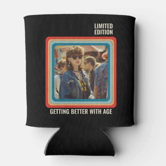 Gepersonaliseerde elke leeftijd  aangepaste foto V Blikjeskoeler (Achterkant)