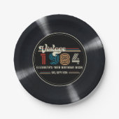 Gepersonaliseerde elke leeftijd  aangepaste foto V Papieren Bordje (Voorkant)