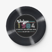 Gepersonaliseerde elke leeftijd  aangepaste foto V Papieren Bordje (Voorkant)