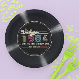 Gepersonaliseerde elke leeftijd aangepaste foto V Papieren Bordje