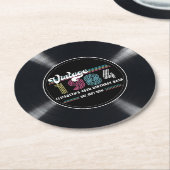 Gepersonaliseerde elke leeftijd  aangepaste foto V Ronde Kartonnen Onderzetter (Gebogen)