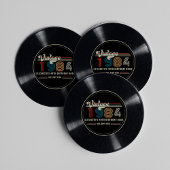 Gepersonaliseerde elke leeftijd  aangepaste foto V Ronde Kartonnen Onderzetter