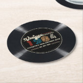 Gepersonaliseerde elke leeftijd  aangepaste foto V Ronde Kartonnen Onderzetter (Gebogen)