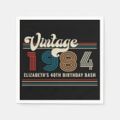 Gepersonaliseerde elke leeftijd  aangepaste foto V Servet (Voorkant)