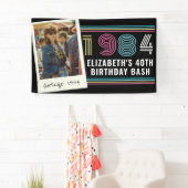 Gepersonaliseerde elke leeftijd  aangepaste foto V Spandoek (Insitu)